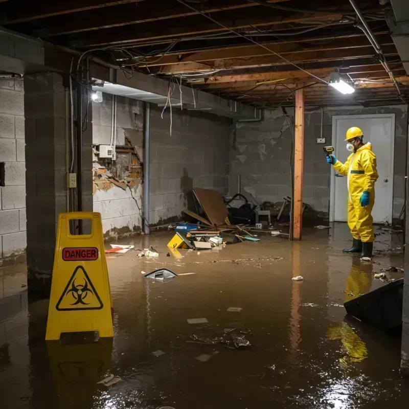 Flooded Basement Electrical Hazard in Alpine, NJ Property